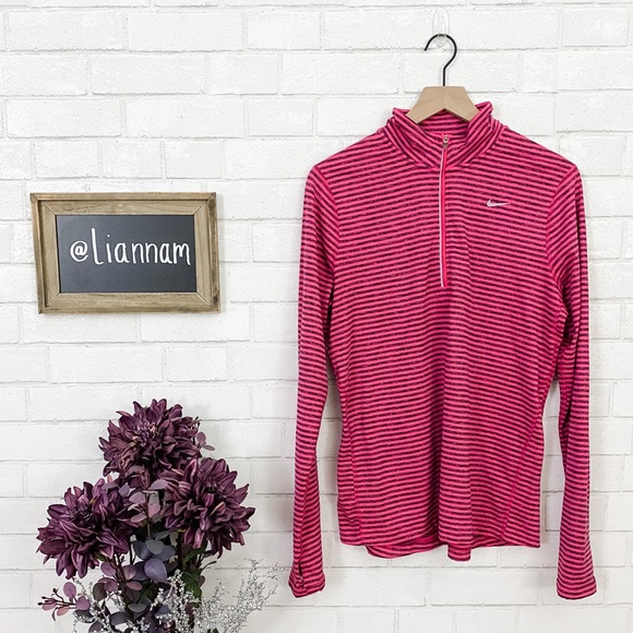 Nike Tops - Nike Women’s Pink & Gray 1/4 Zip Pullover